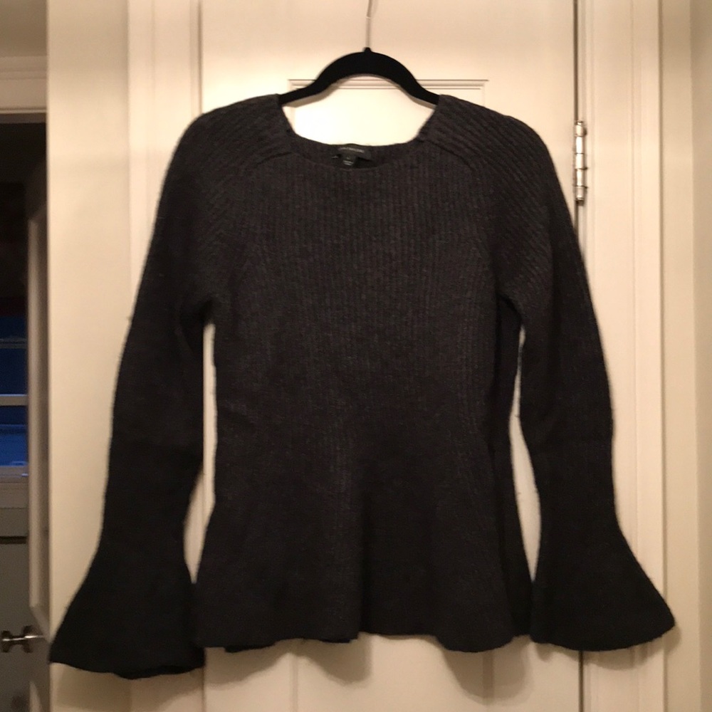 grey sweater from Ann Taylor